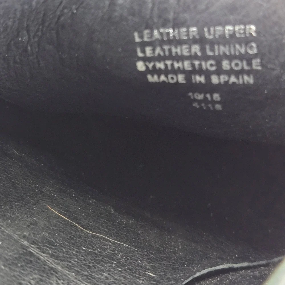 CARVELA Kurt Geiger‎ Black Leather Wingtip Platform Brogues Size 38